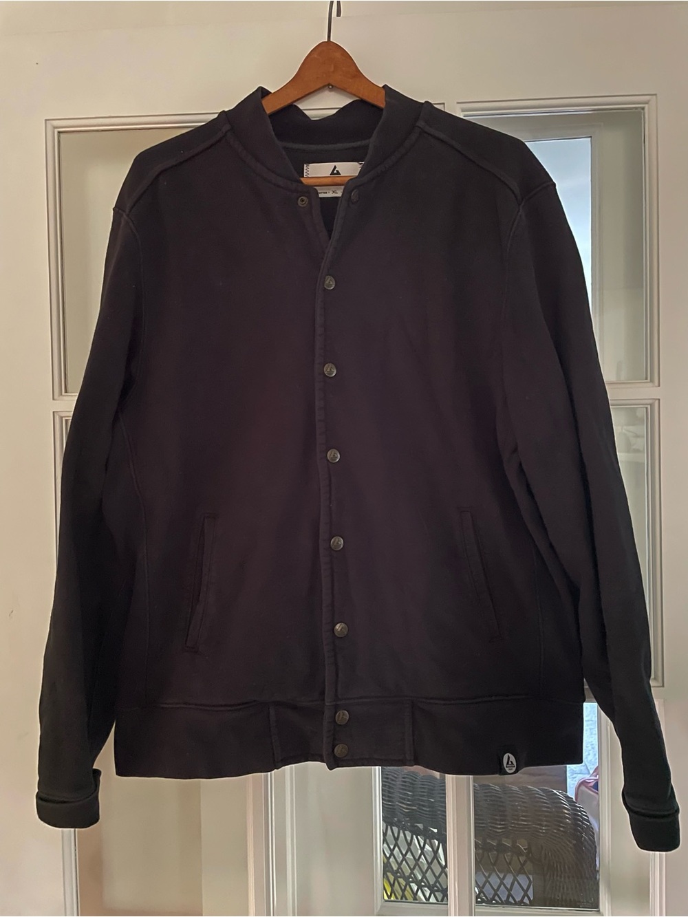American Giant Black Bomber Jacket